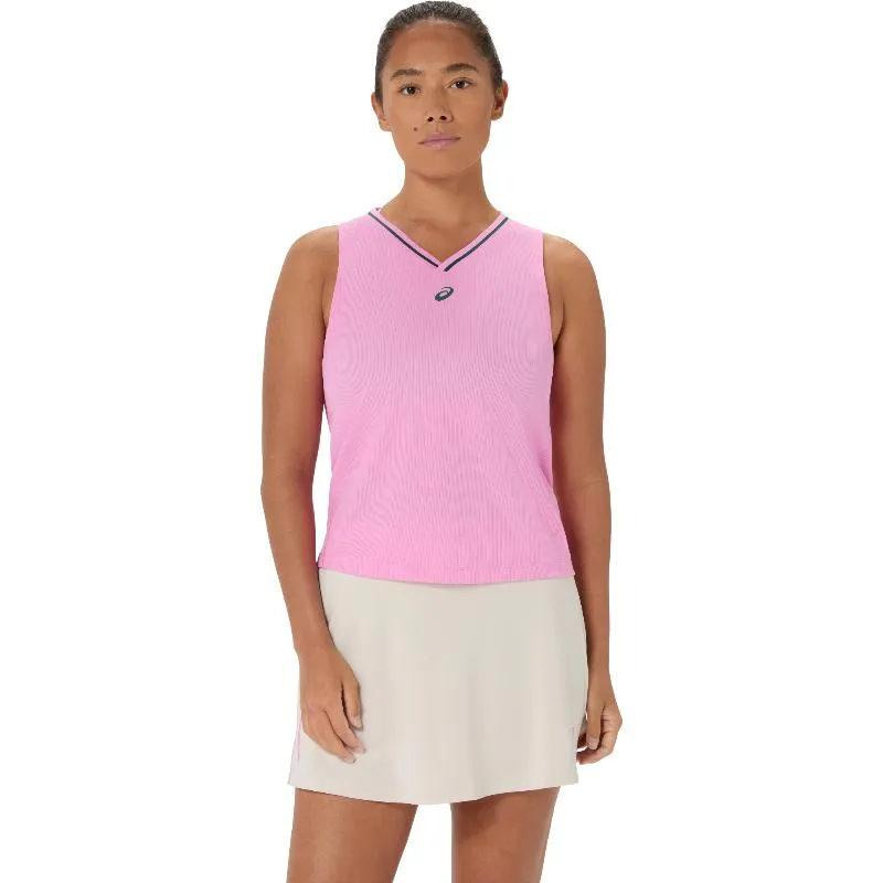 Camiseta Asics Padel Court Rosa Chicle Mujer