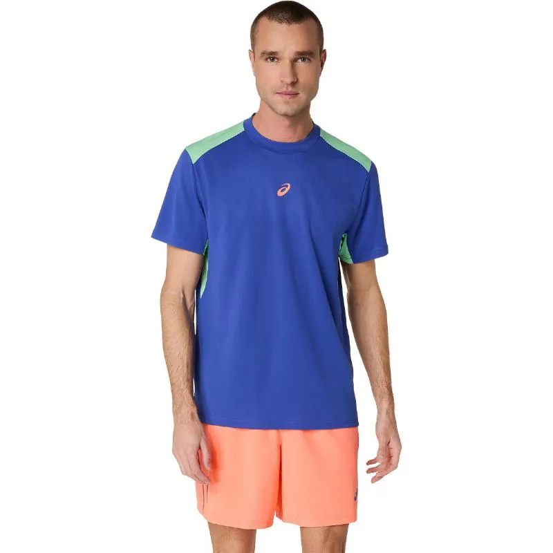 Camiseta Asics Padel Court SS Top Cobalt Blue Mint