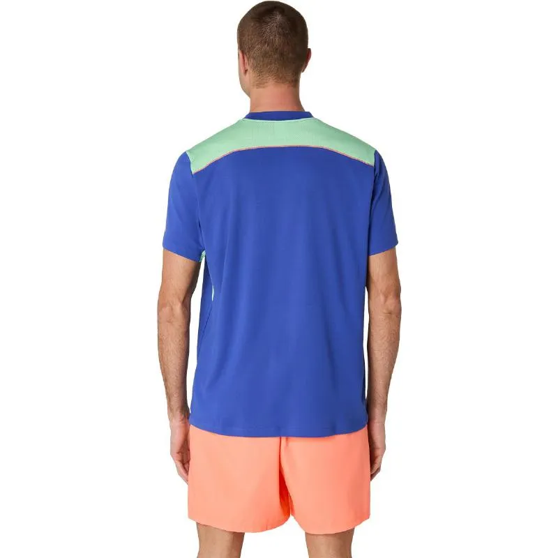 Camiseta Asics Padel Court SS Top Cobalt Blue Mint