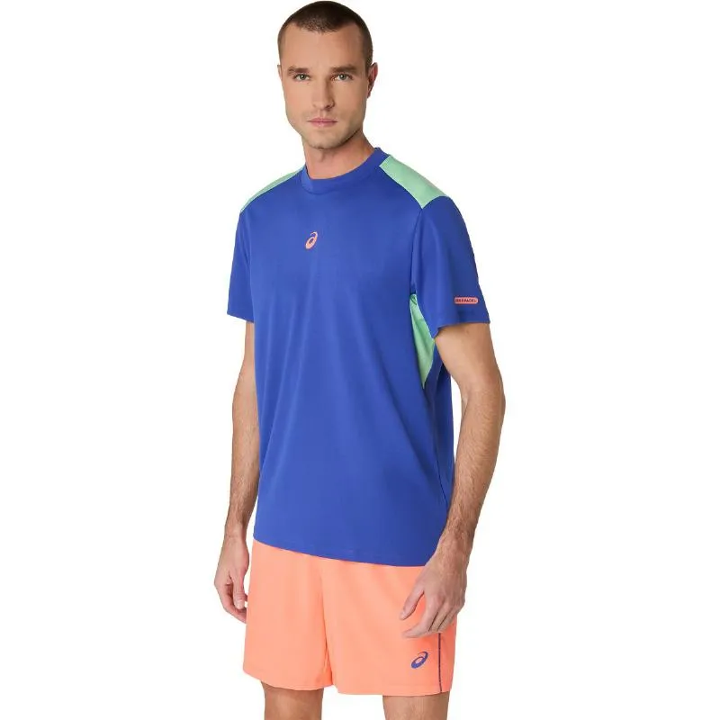 Camiseta Asics Padel Court SS Top Cobalt Blue Mint