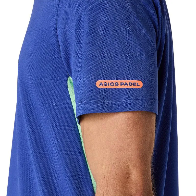 Camiseta Asics Padel Court SS Top Cobalt Blue Mint