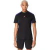Camiseta Asics Padel Court SS Top Preto Azul Cobalto