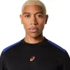 Camiseta Asics Padel Court SS Top Preto Azul Cobalto