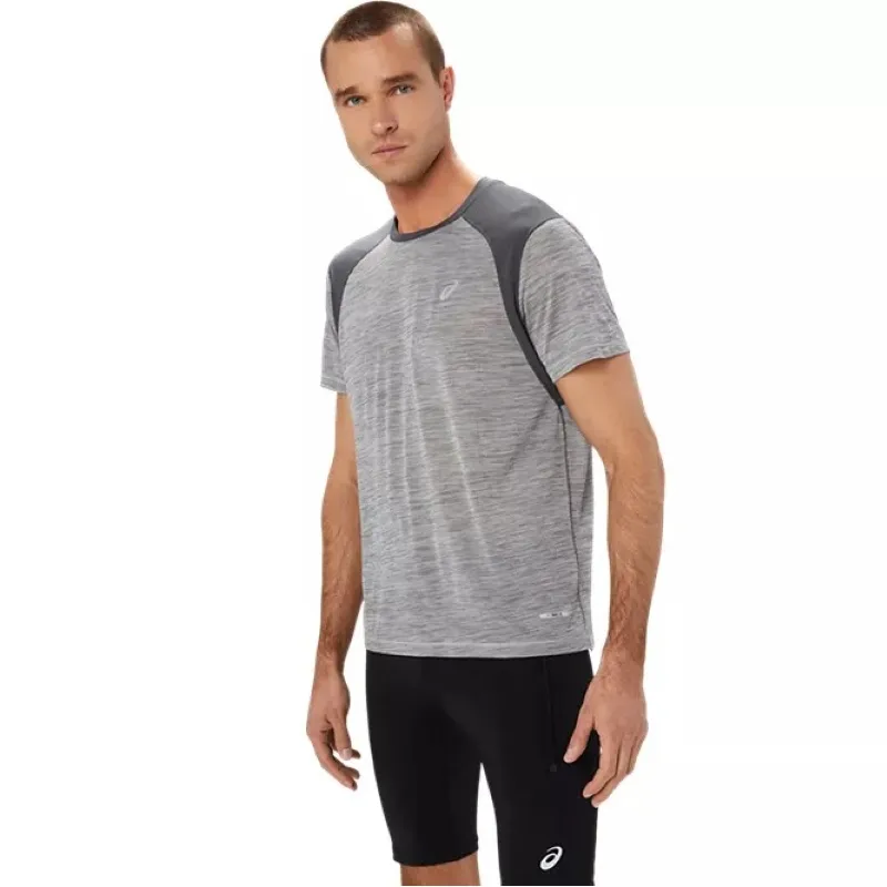 Camiseta Asics Road SS Top Cinza