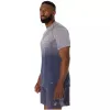 Camiseta Asics Seamless SS Top Lavanda Cinza Azul Índigo