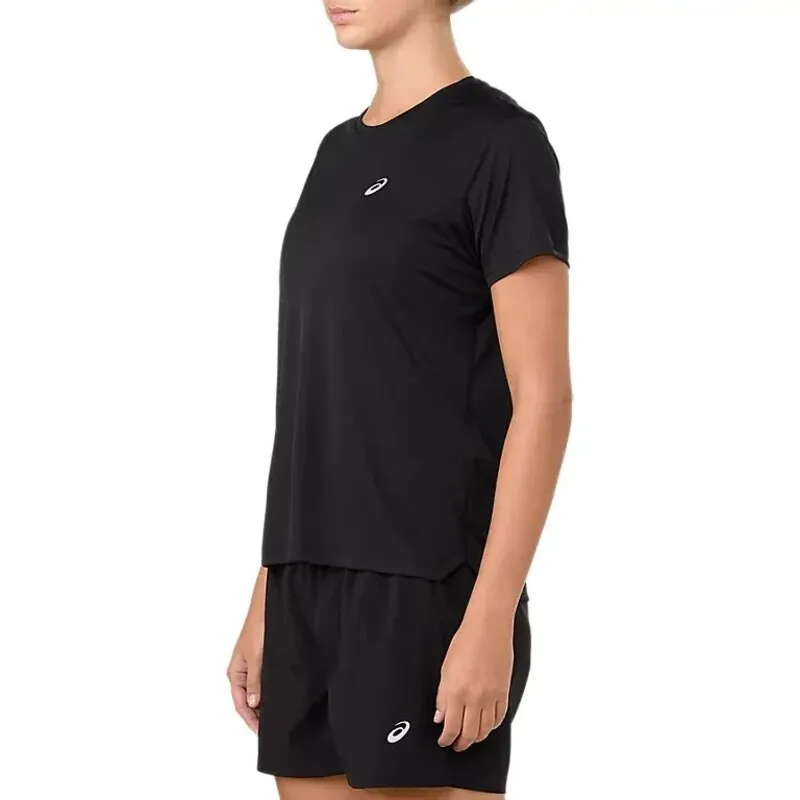 Camiseta Feminina Prata Preta da Asics