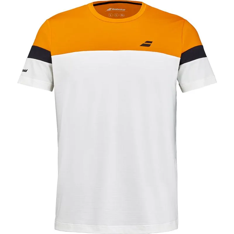 Babolat Crew Neck Cream Orange T-Shirt