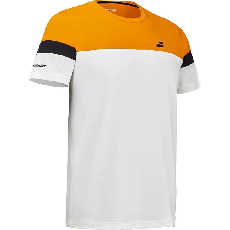 Babolat Crew Neck Cream Orange T-Shirt
