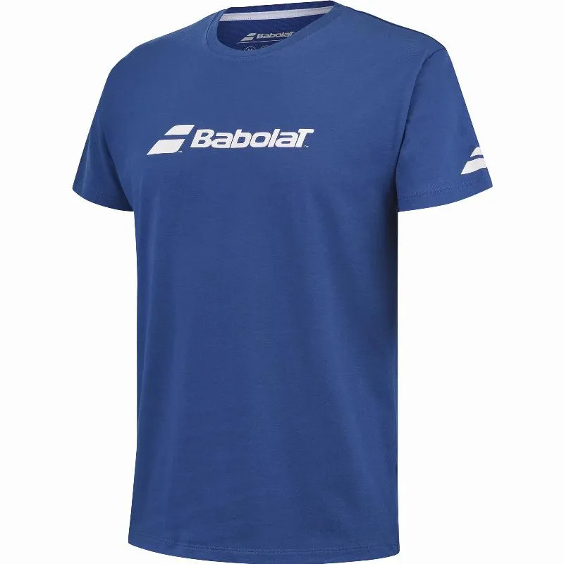 Camiseta Babolat Exercício Azul Junior