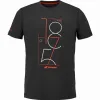 Camiseta Babolat Exercício Gráfico Negro