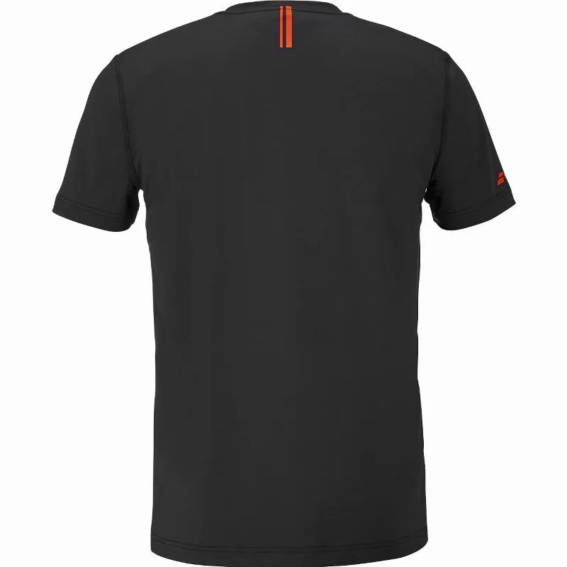 Camiseta Babolat Exercício Gráfico Negro