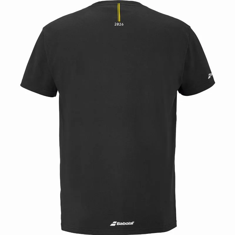 Mensagem do Exercício Camiseta Babolat Negro