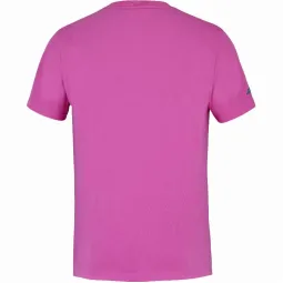 Camiseta Babolat Juan Lebron Framboesa de Algodão