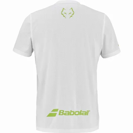 Camiseta Babolat Juan Lebron Crew Neck Blanco