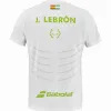 Camiseta Babolat Juan Lebron Réplica de Gola Crew Blanco
