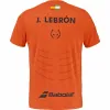 Babolat Juan Lebron camiseta réplica laranja com gola redonda