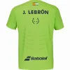 Camiseta Babolat Juan Lebron Replica a manico a giro Verde