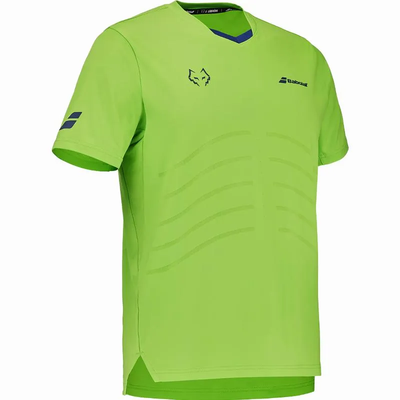 Camiseta Babolat Juan Lebron Replica a manico a giro Verde
