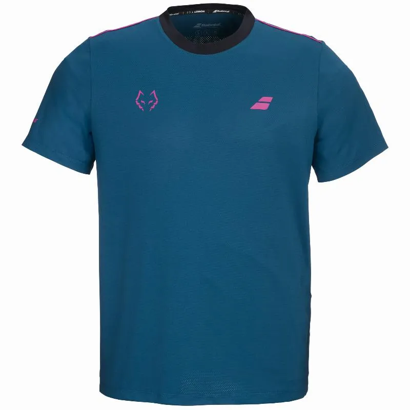 Camiseta Babolat Juan Lebron Crew Neck Tee Azul
