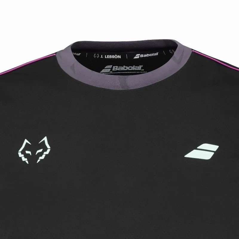 Camiseta Babolat Juan Lebron Crew Neck Tee Negro