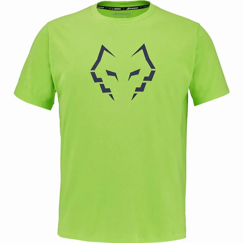 Camiseta verde Babolat Juan Lebron