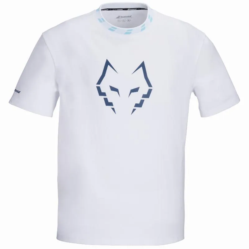 Babolat Juan Lebron Wide White Cotton T-Shirt