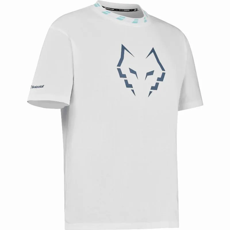 Babolat Juan Lebron Wide White Cotton T-Shirt