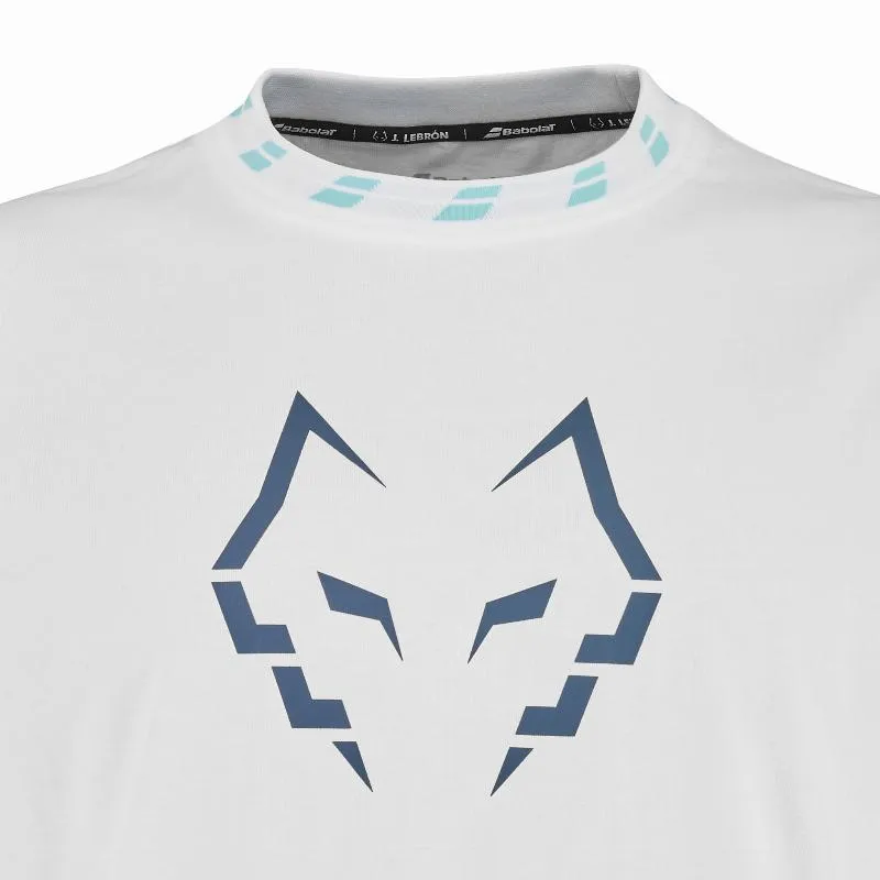 Babolat Juan Lebron Wide White Cotton T-Shirt