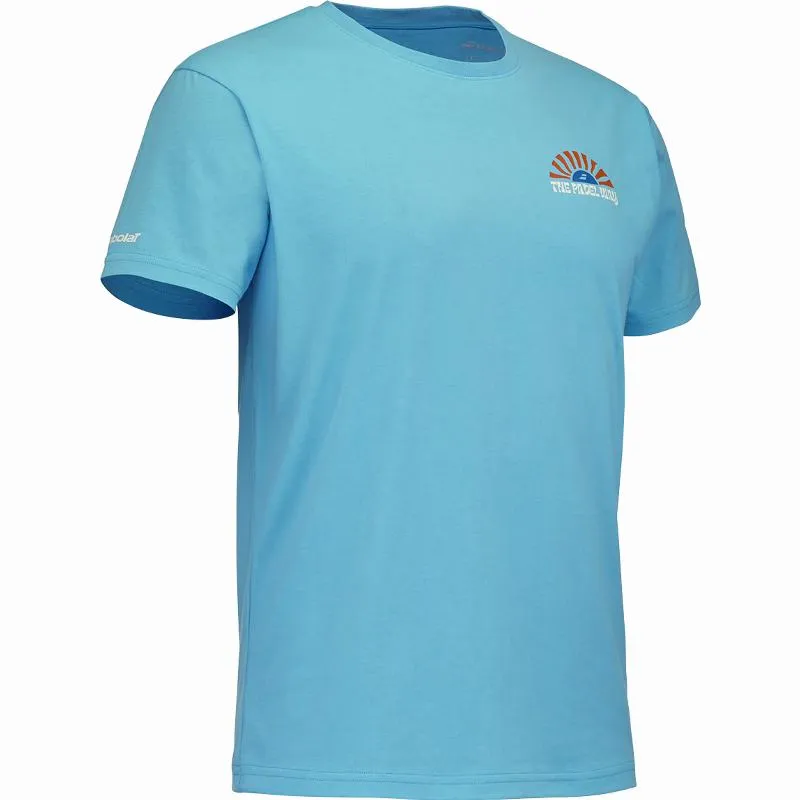 Camiseta Babolat Perf Algodão Azul