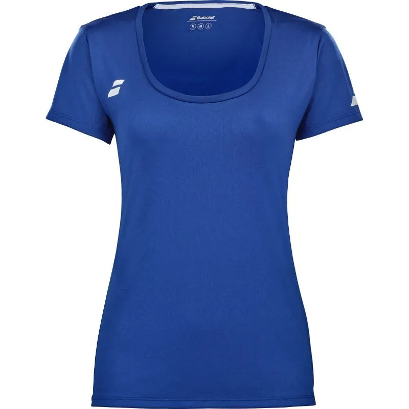 Camiseta Babolat Toca Capsleeve Azul Mujer