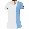 Camiseta Babolat Toca Capsleeve Branco Azul Mujer