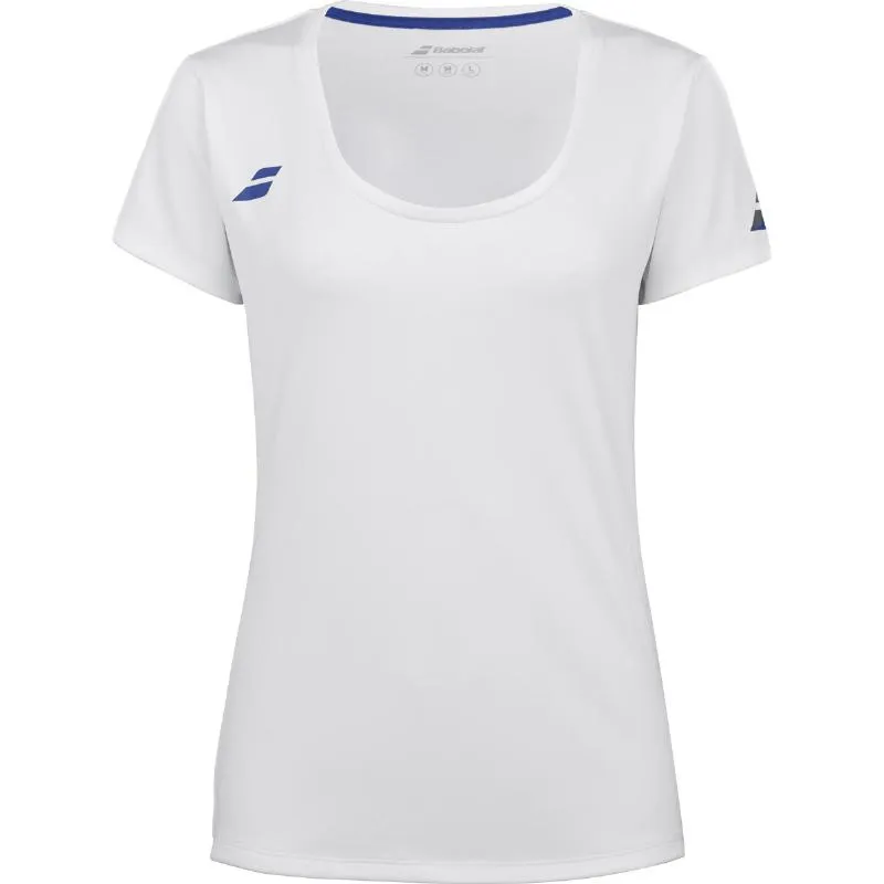 Camiseta Babolat toca capsleeve Blanco Mujer