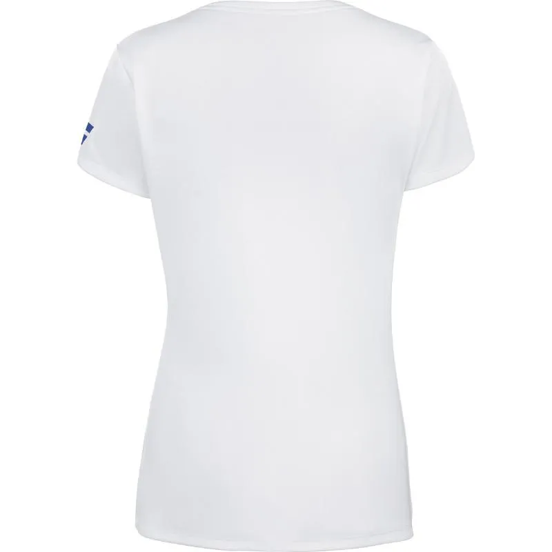 Camiseta Babolat toca capsleeve Blanco Mujer