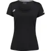 Camiseta Babolat Toca Capsleeve Negro Mujer