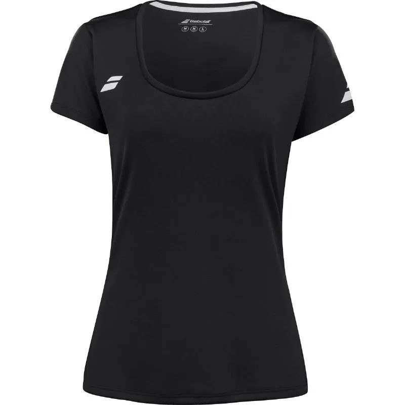 Camiseta Babolat Toca Capsleeve Negro Mujer