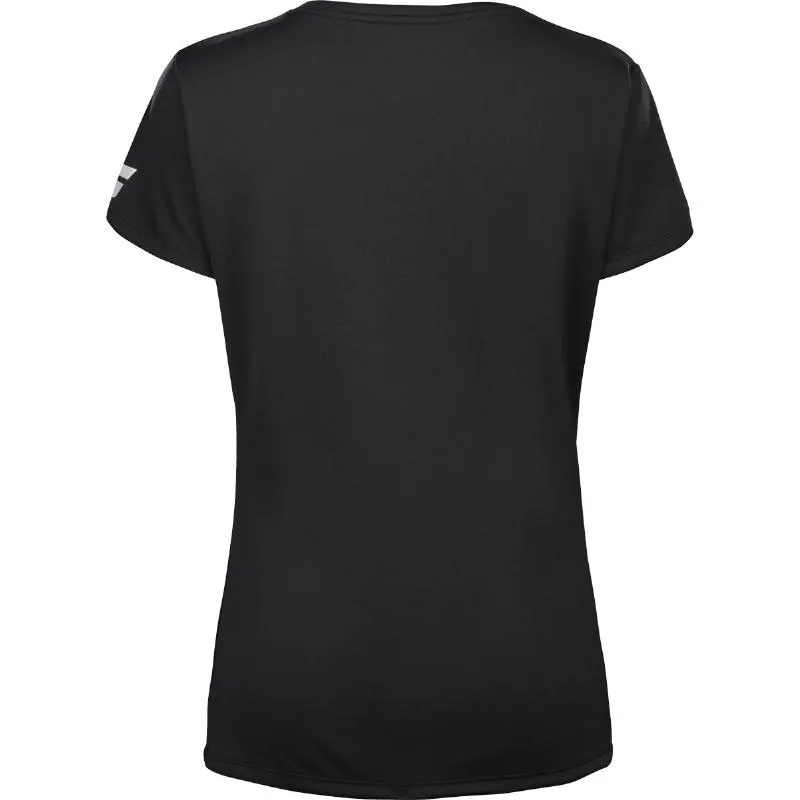 Camiseta Babolat Toca Capsleeve Negro Mujer