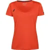 Camiseta Babolat Joga Capsleeve Rojo Naranja Mujer