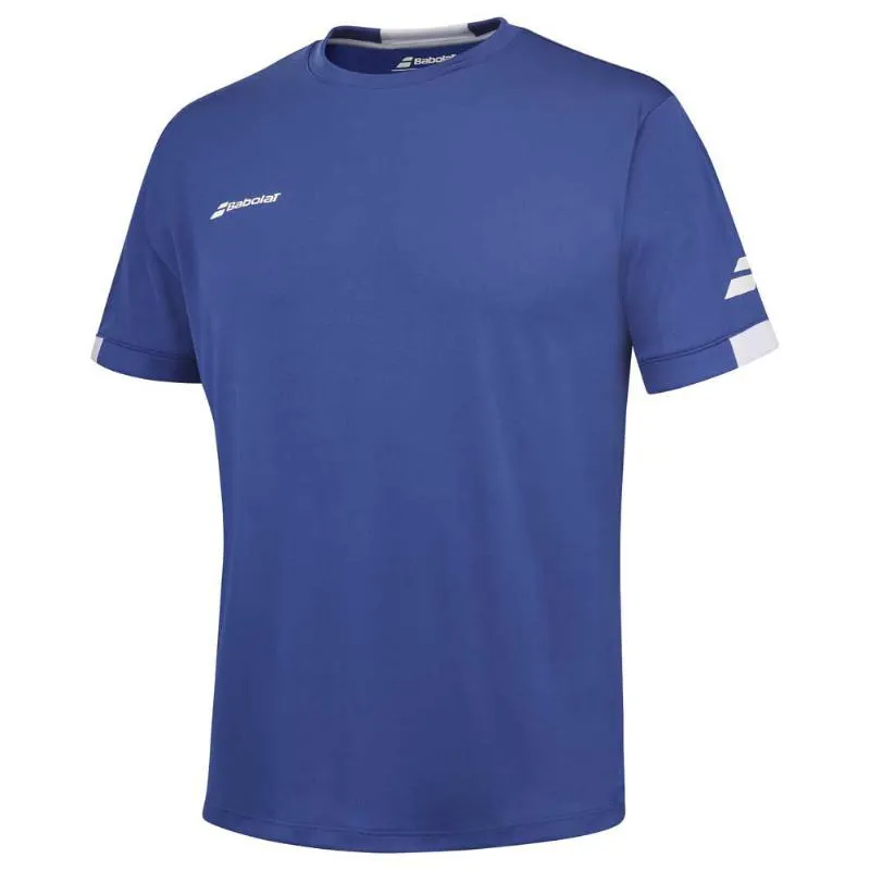 Babolat Play Crew T-Shirt Azul Branco