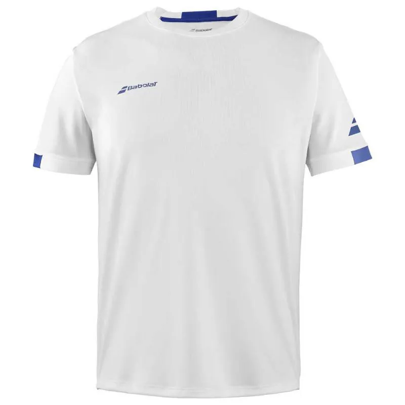 Babolat Play Crew T-Shirt Branco Azul
