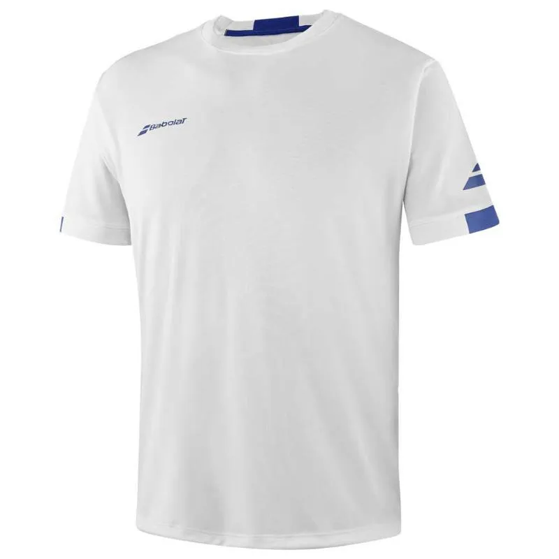 Babolat Play Crew T-Shirt Branco Azul