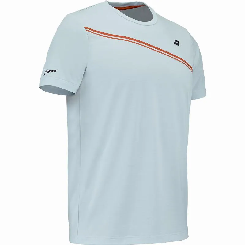 Camiseta Babolat Play Crew Neck Azul Claro