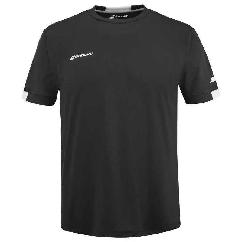 Babolat Play Crew T-Shirt Preto Branco