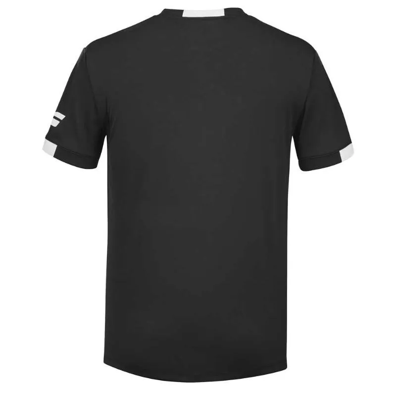 Babolat Play Crew T-Shirt Preto Branco