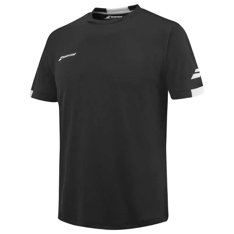 Babolat Play Crew T-Shirt Preto Branco