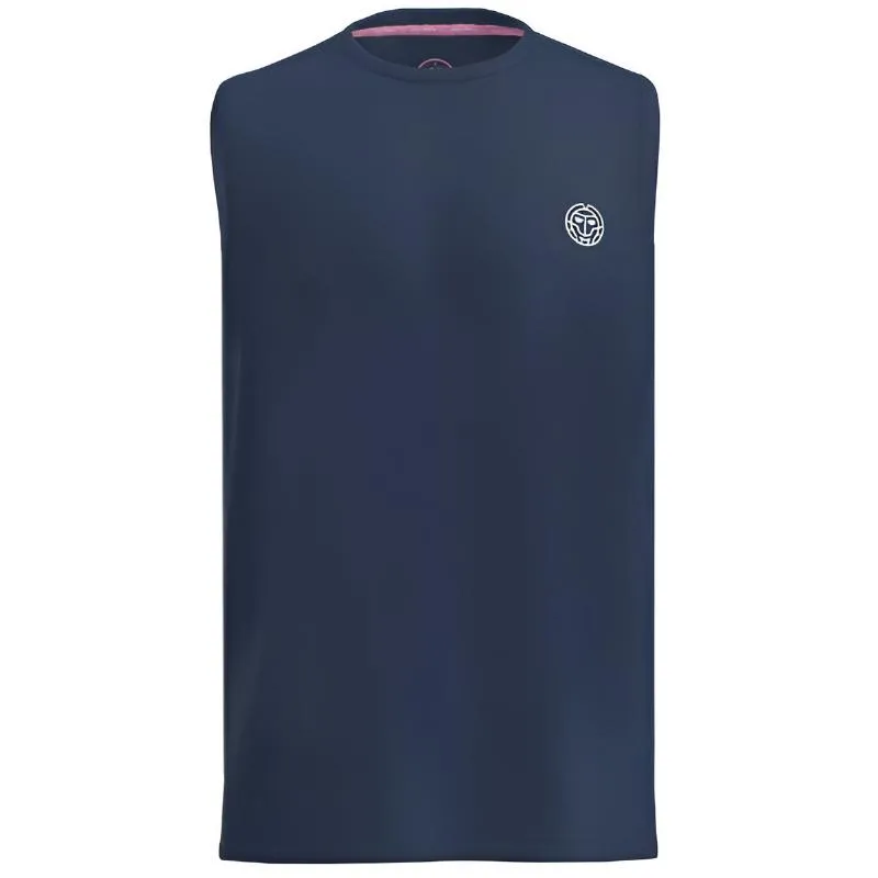 Camiseta Bidi Badu Crew Azul Escuro Branco