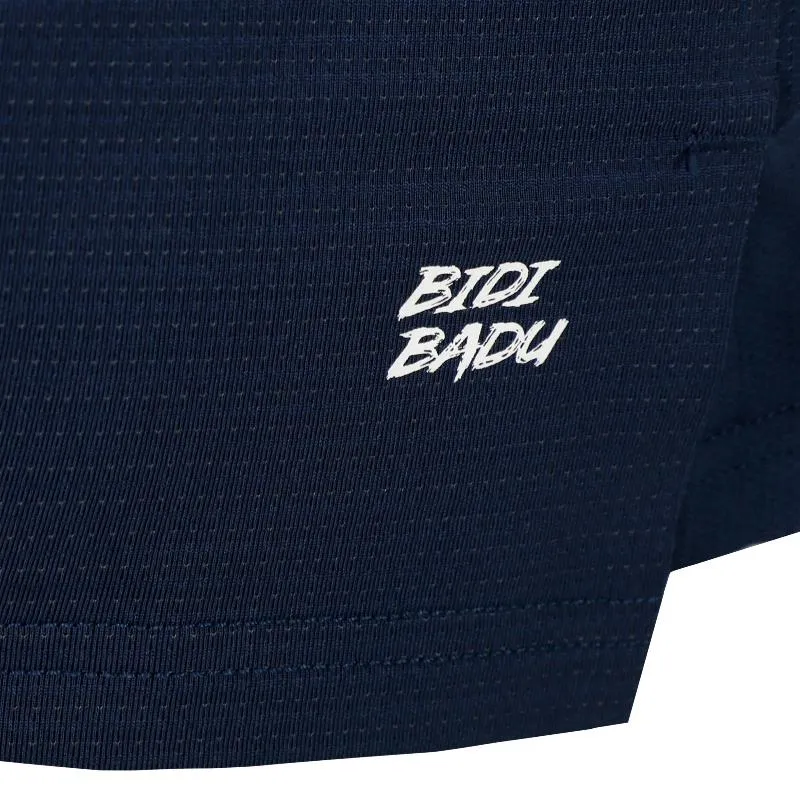 Camiseta Bidi Badu Crew Azul Escuro Branco