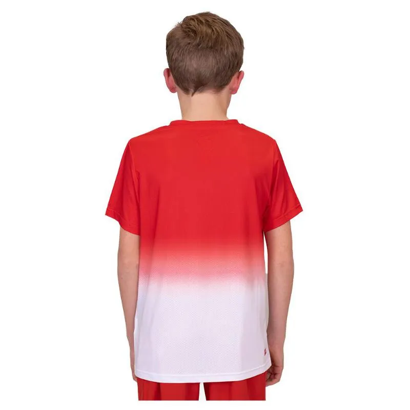 Bidi Badu Crew Gradiant Vermelho Branco Camiseta Júnior
