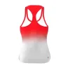 Bidi Badu Crew Gradiant Red White T-Shirt Feminina