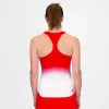 Bidi Badu Crew Gradiant Red White T-Shirt Feminina