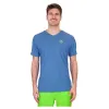Camiseta Bidi Badu Tripulacão Avesso Azul Verde Neon